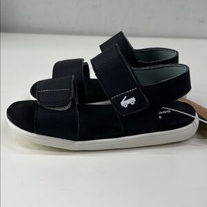NWT See Kai Run Jaylen Black Dual Strap Water Friendly Sandals Size 12